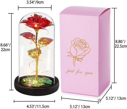 Artificial Flowers Eternal Rose LED Galaxy Flowers for Women Lady Holiday Gifts